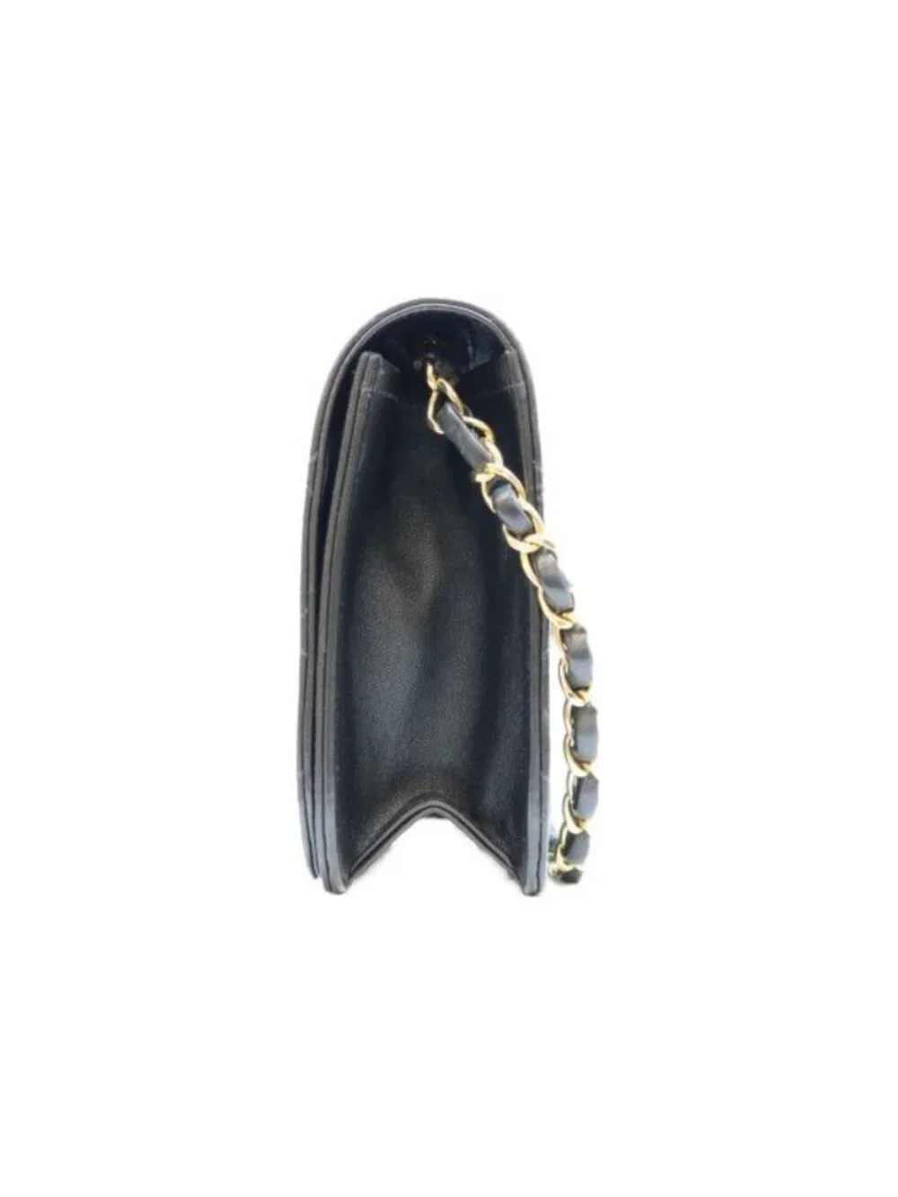 Chanel Black Lamb Full Flap Push Lock Quilted 23